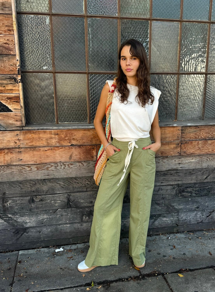 Anytime Cargo Wide Leg Joggers - SHOP KINDRED LA LLC