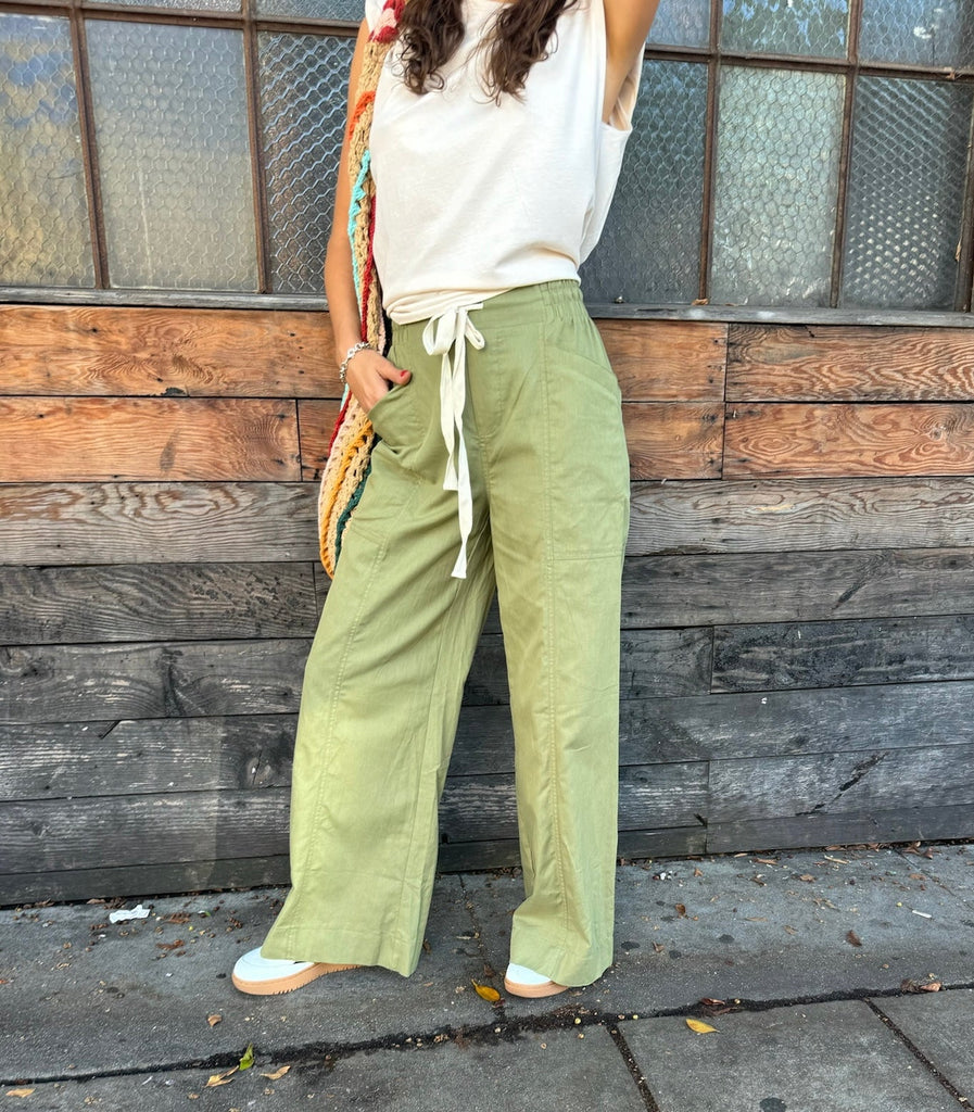 Anytime Cargo Wide Leg Joggers - SHOP KINDRED LA LLC