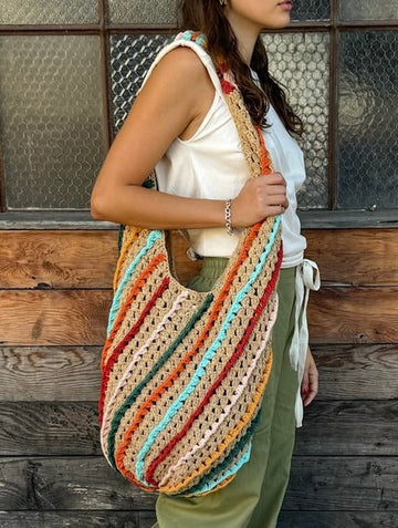 Crochet Cotton Bag - SHOP KINDRED LA LLC