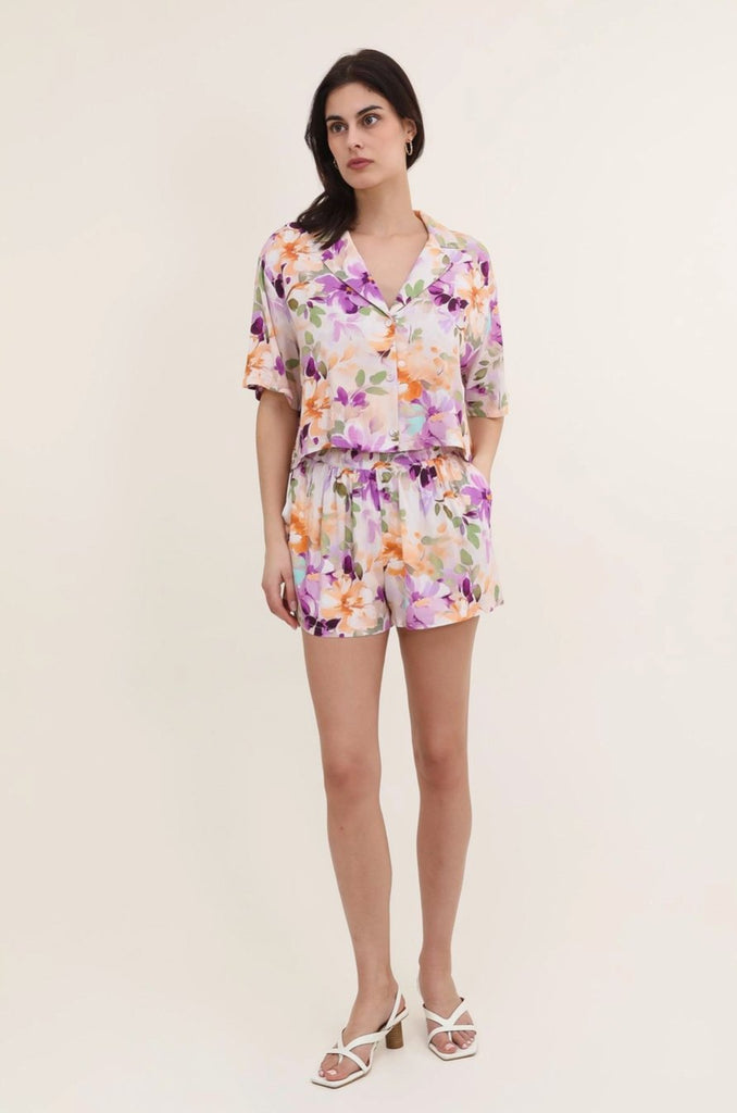 Floral Printed Shorts - SHOP KINDRED LA LLC