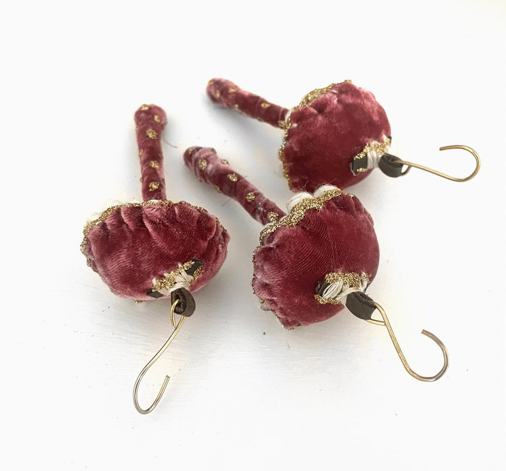 Glitter Mushroom Mauve Velvet - SHOP KINDRED LA LLC