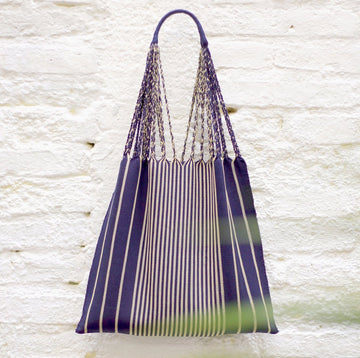 Luz Collection Las Rayas Handwoven Tote - SHOP KINDRED LA LLC