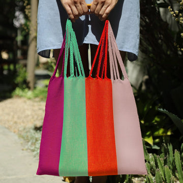 Luz Collection Las Rayas Handwoven Tote - SHOP KINDRED LA LLC