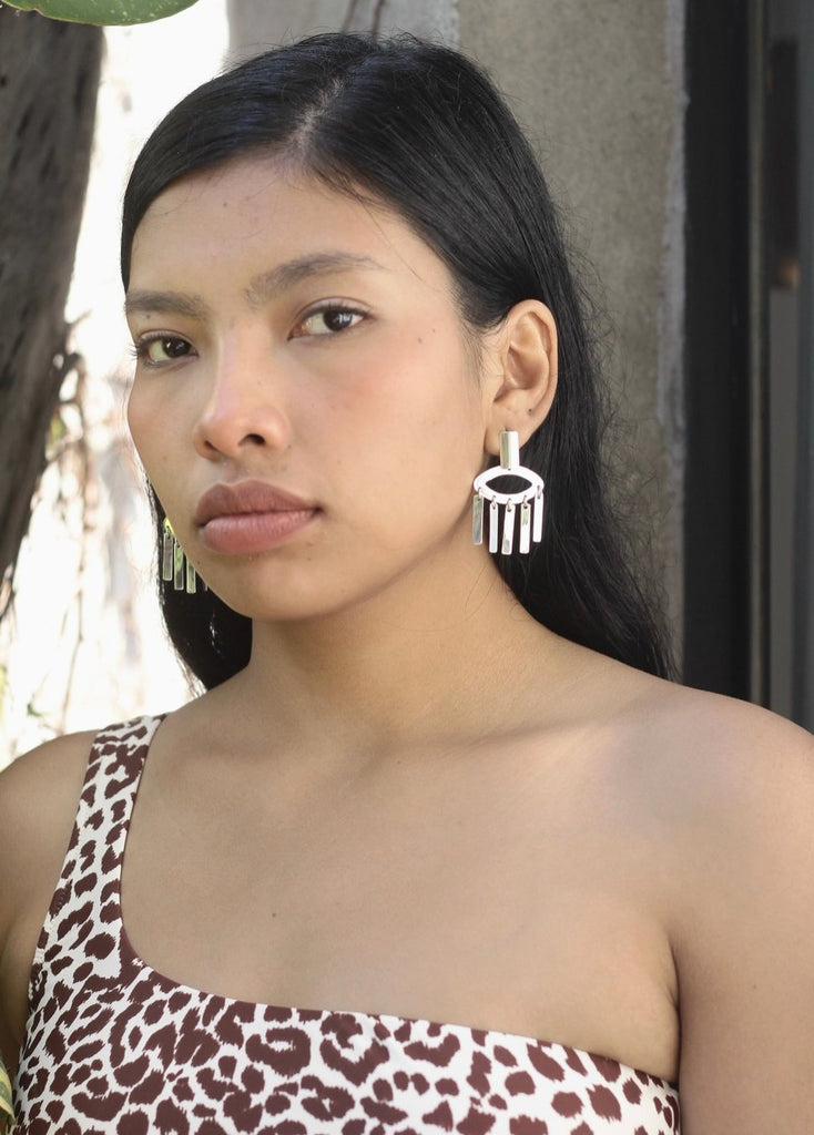 Luz Collection Sterling Silver Vision Earrings - SHOP KINDRED LA LLC