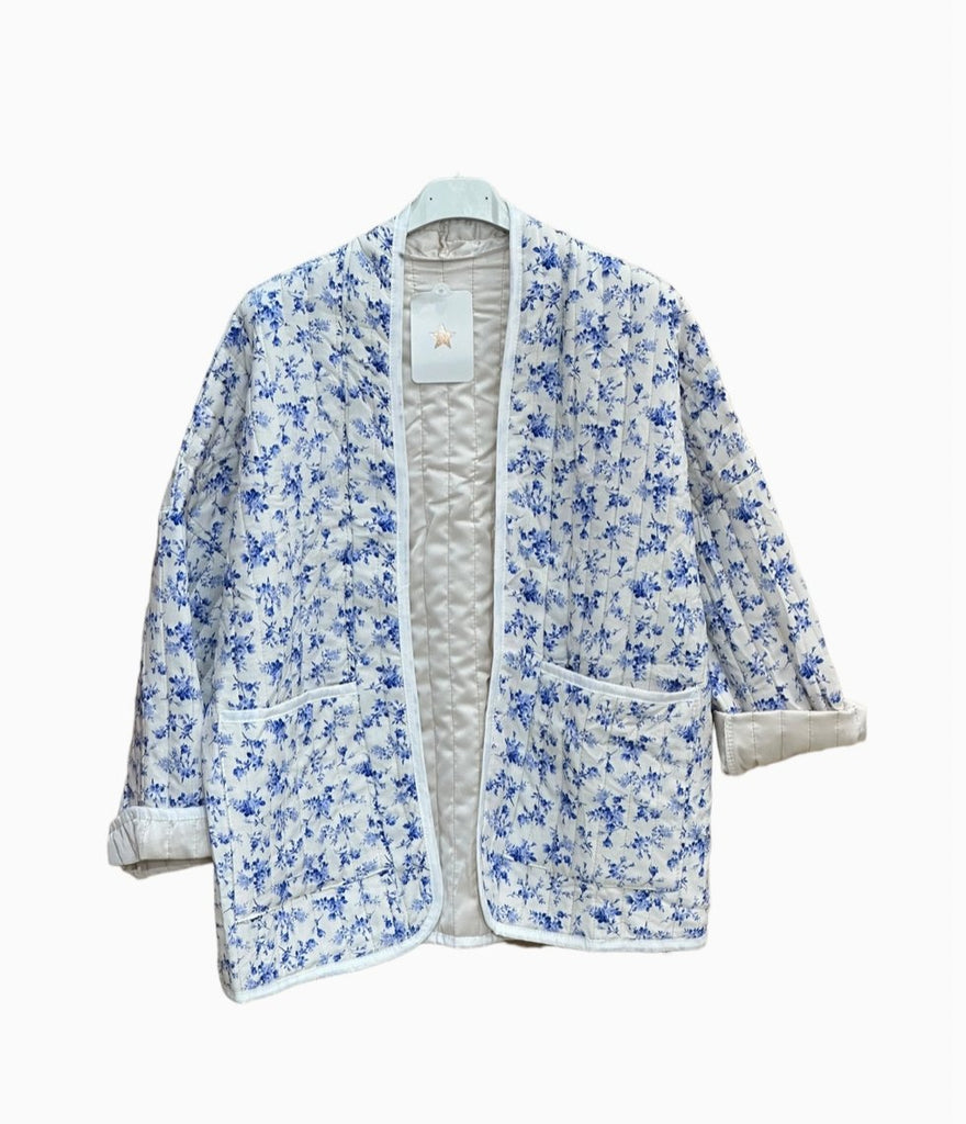 Printed Quilted Jacket - SHOP KINDRED LA LLC