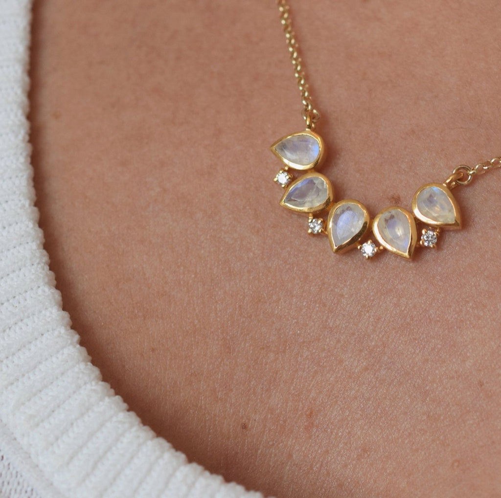 Rainbow Moonstone Pendant - SHOP KINDRED LA LLC