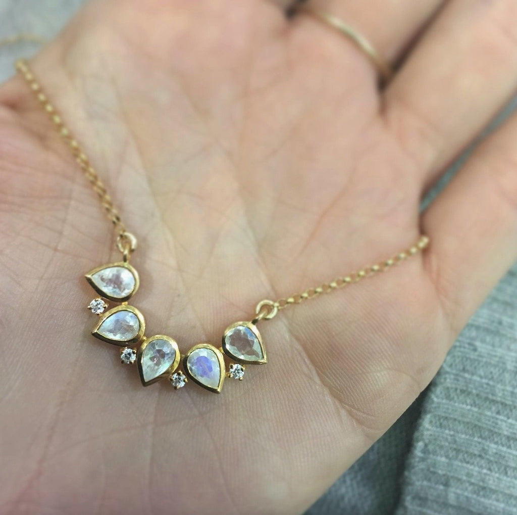 Rainbow Moonstone Pendant - SHOP KINDRED LA LLC