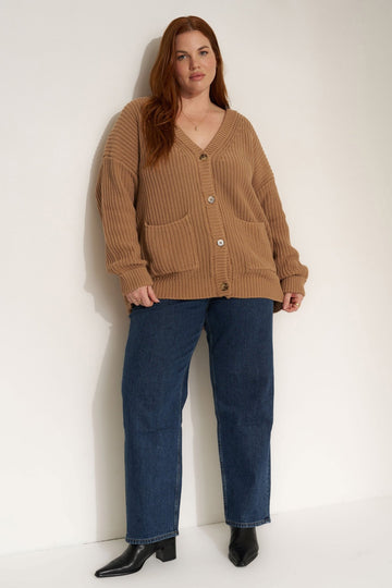 The Cardigan - Camel - SHOP KINDRED LA LLC