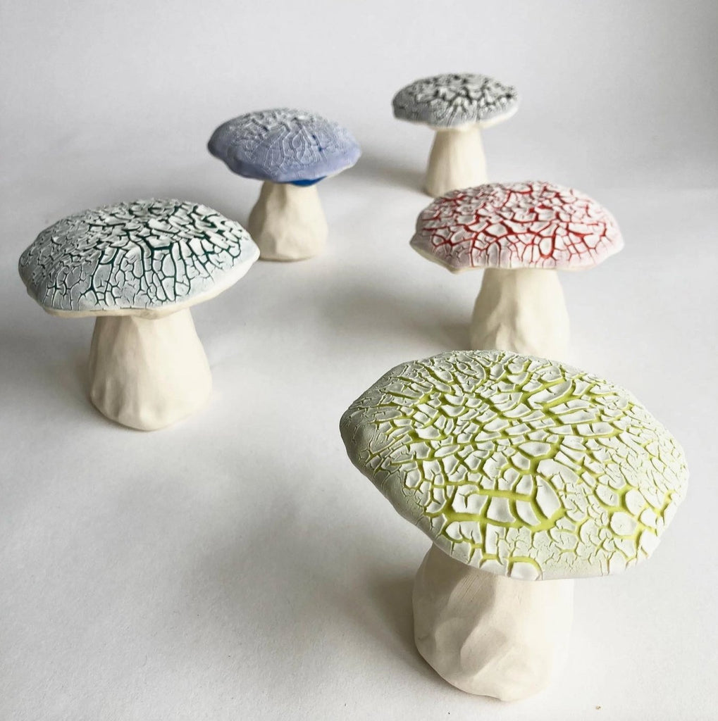 Handbuilt Ceramic Mushroom - kindredlosangeles