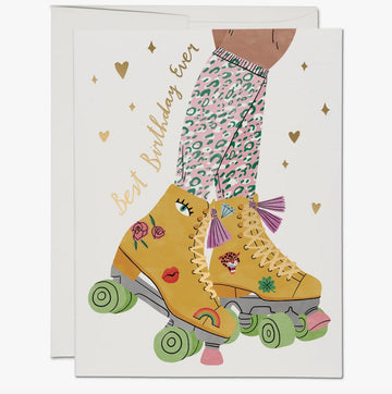 Roller Skate Birthday Card - kindredlosangeles