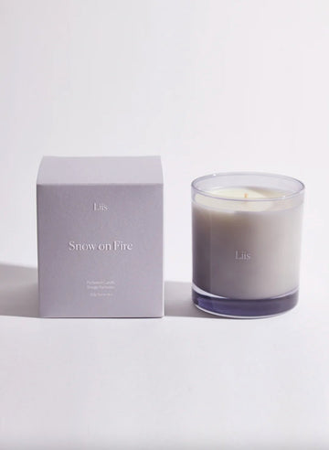 Snow On Fire Candle - kindredlosangeles